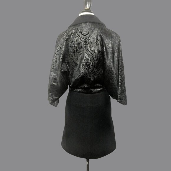Etro Jackets & Blazers - Etro Coat XX Small Black Mid Length Paisley